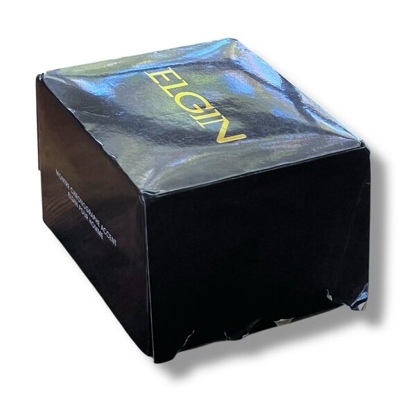 Elgin Mens Chronograph Watch Digital Analog Silver Tone Link Band Quartz Movemen - Picture 3 of 16